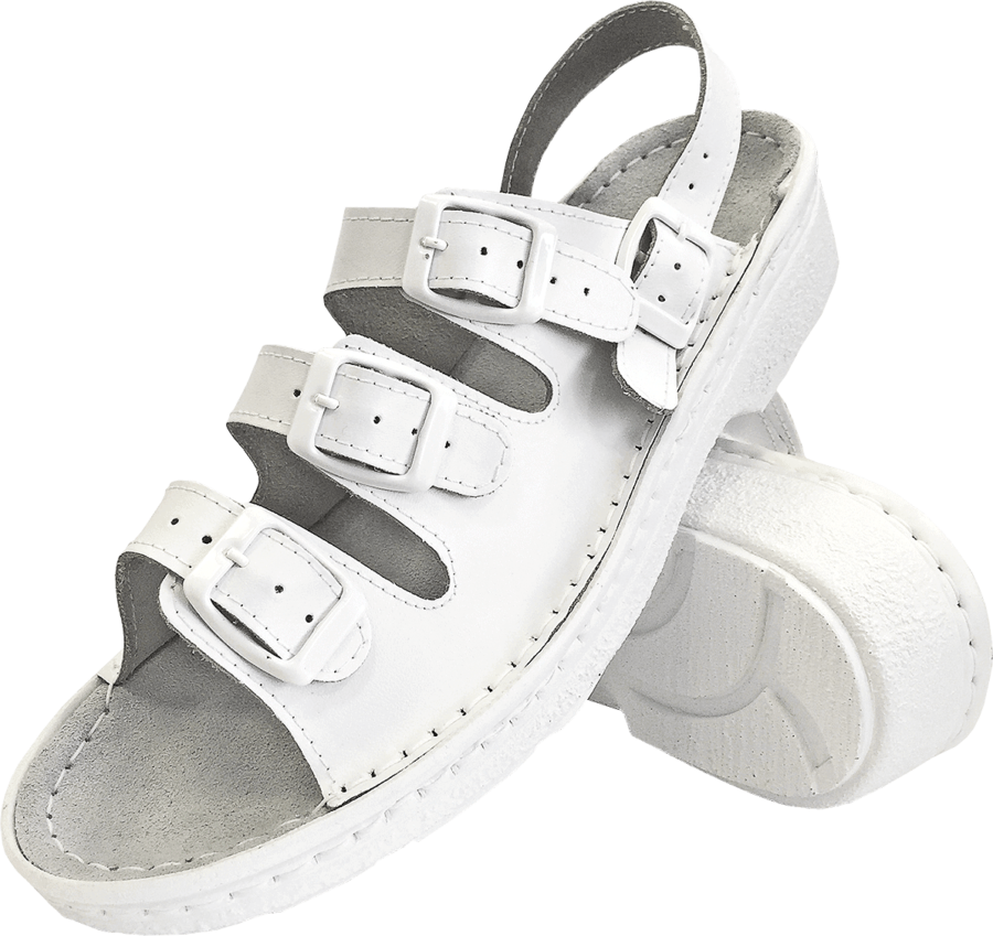 Dámske zdravotnícke sandále WHITE