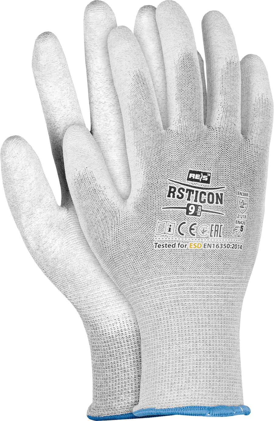 Máčané pracovné rukavice antistatické STICON ESD
