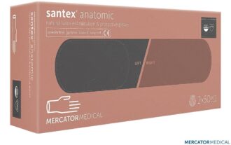 Diagnostické latexové rukavice 100ks MERCATOR Santex® nepúdrované