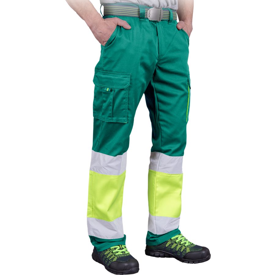 Reflexné nohavice s elastanom MANNLAND HIVIS GREEN