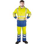 Reflexný komplet do dažďa TERO HIVIS BLUE