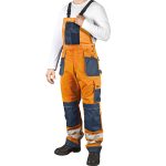 Reflexné nohavice na traky PROFI HIVIS NAVY