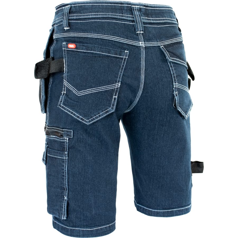 Pracovné rifľové kraťasy JEANS WORK BLUE
