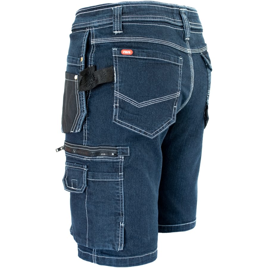 Pracovné rifľové kraťasy JEANS WORK BLUE