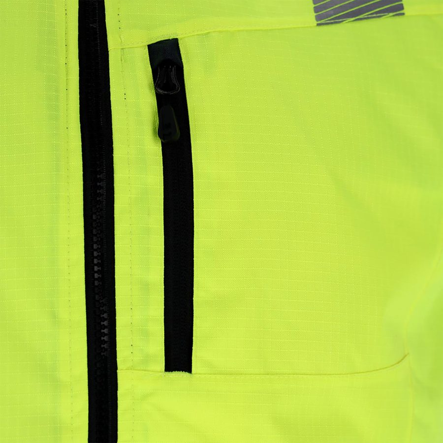 Reflexná zateplená pracovná vesta LASER YELLOW