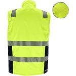 Reflexná zateplená pracovná vesta LASER YELLOW