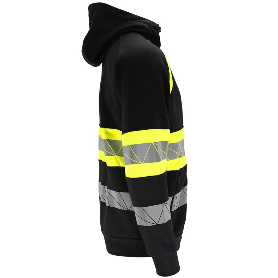 Pracovná reflexná mikina s kapucňou na zips RAUTEX