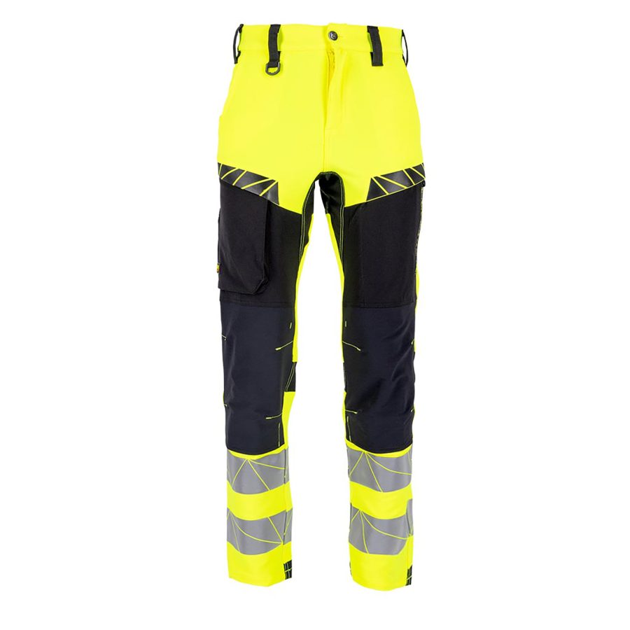 Pracovné reflexné strečové nohavice RAUT HIVIS