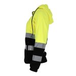 Dámska flísová reflexná mikina s kapucňou MANTIS HOOD YELLOW
