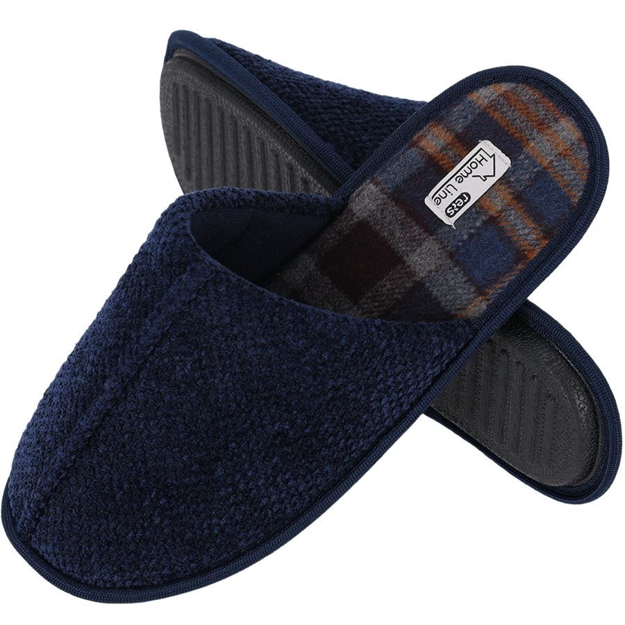 Papuče pánske CHECK NAVY