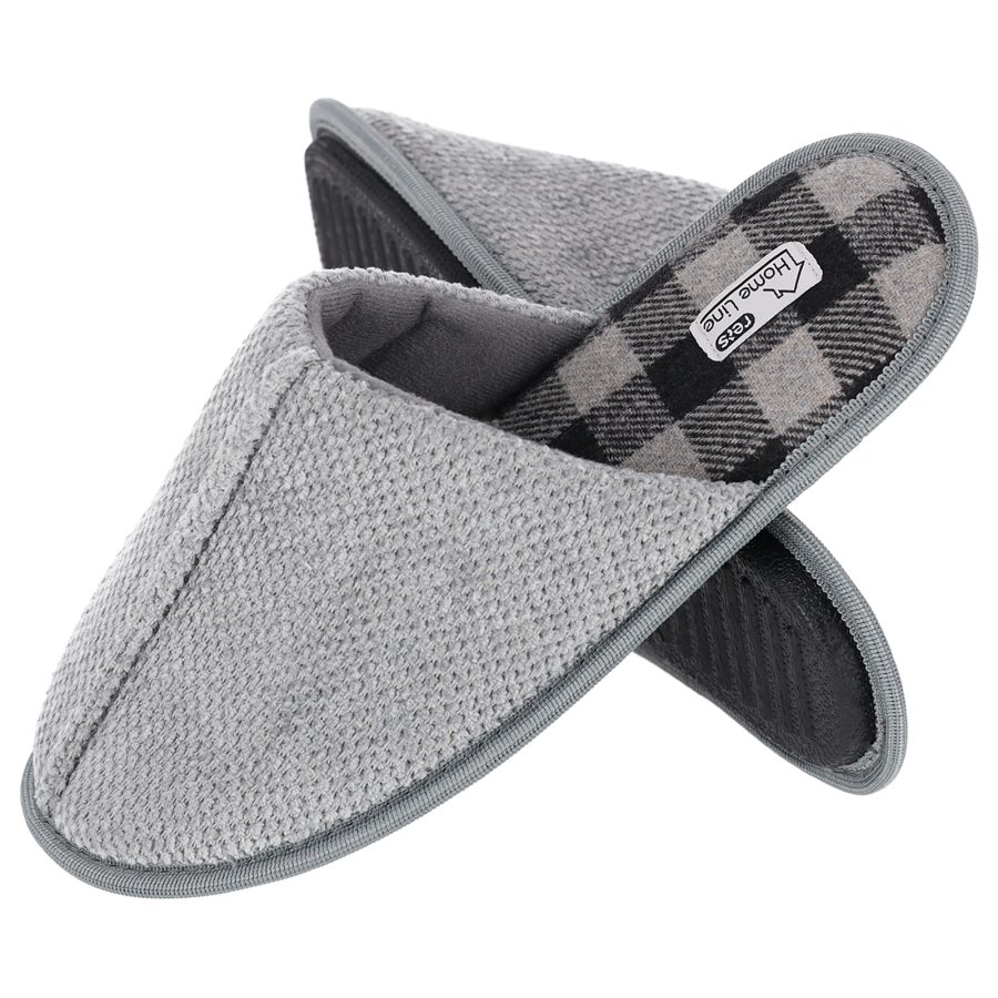 Papuče pánske CHECK GREY
