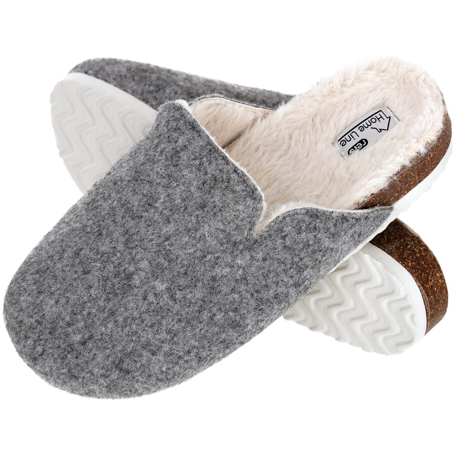 Papuče dámske CORK GREY