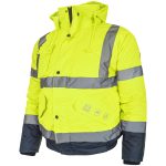 Reflexná zimná bunda BLUE BOMB YELLOW