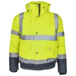 Reflexná zimná bunda BLUE BOMB YELLOW