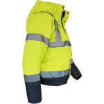 Reflexná zimná bunda BLUE BOMB YELLOW