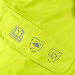 Reflexná zimná bunda BLUE BOMB YELLOW