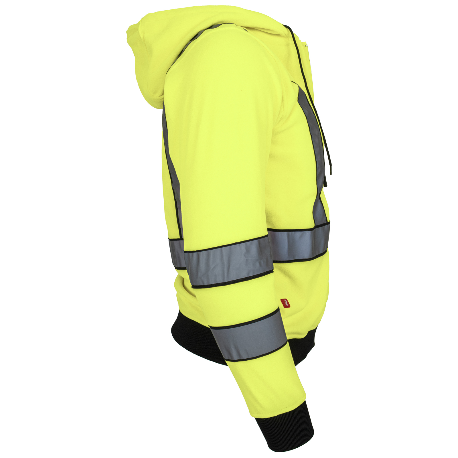Flísová reflexná mikina s kapucňou na zips LUMINO YELLOW Flísová reflexná mikina s kapucňou na zips LUMINO YELLOW