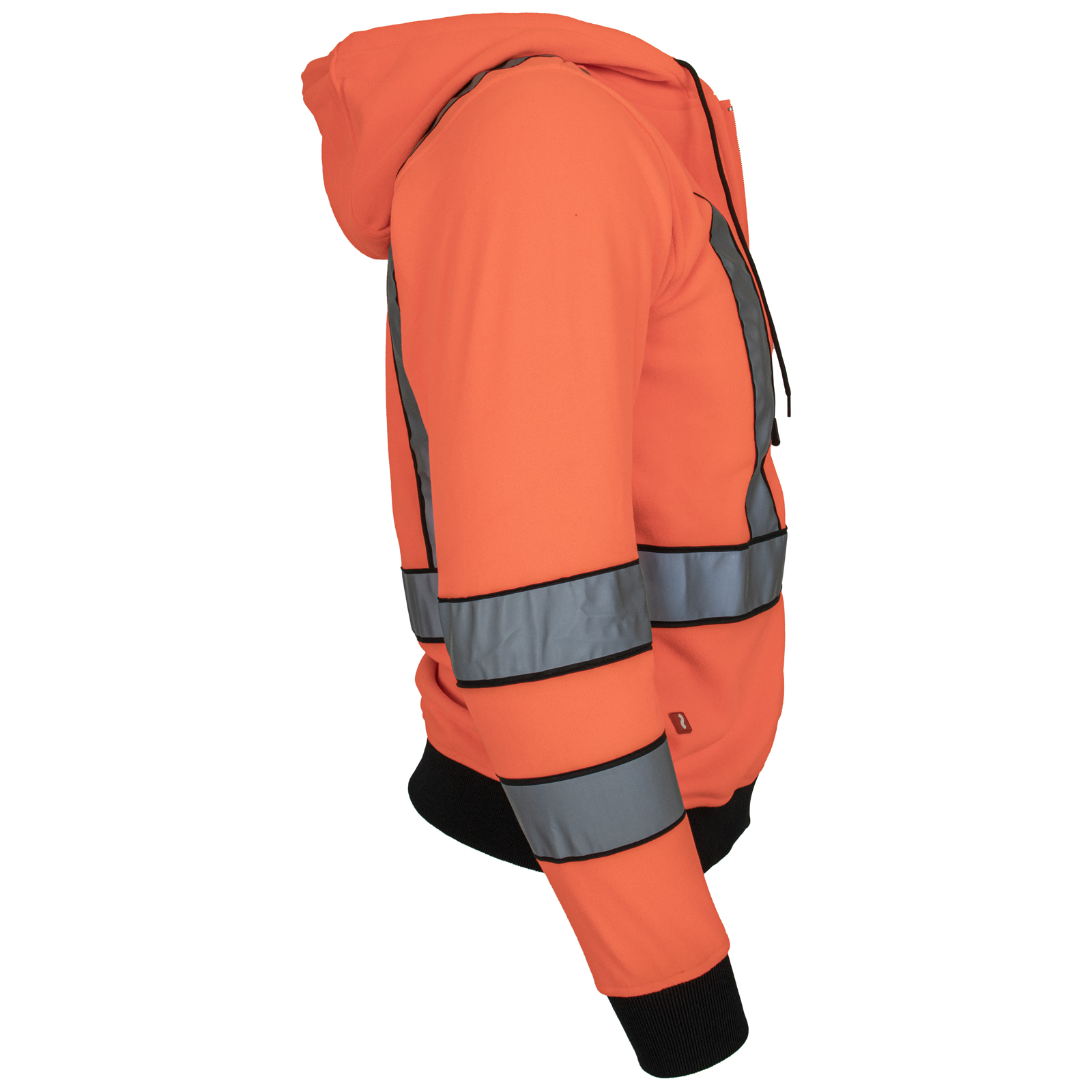 Flísová reflexná mikina s kapucňou na zips LUMINO ORANGE Flísová reflexná mikina s kapucňou na zips LUMINO ORANGE