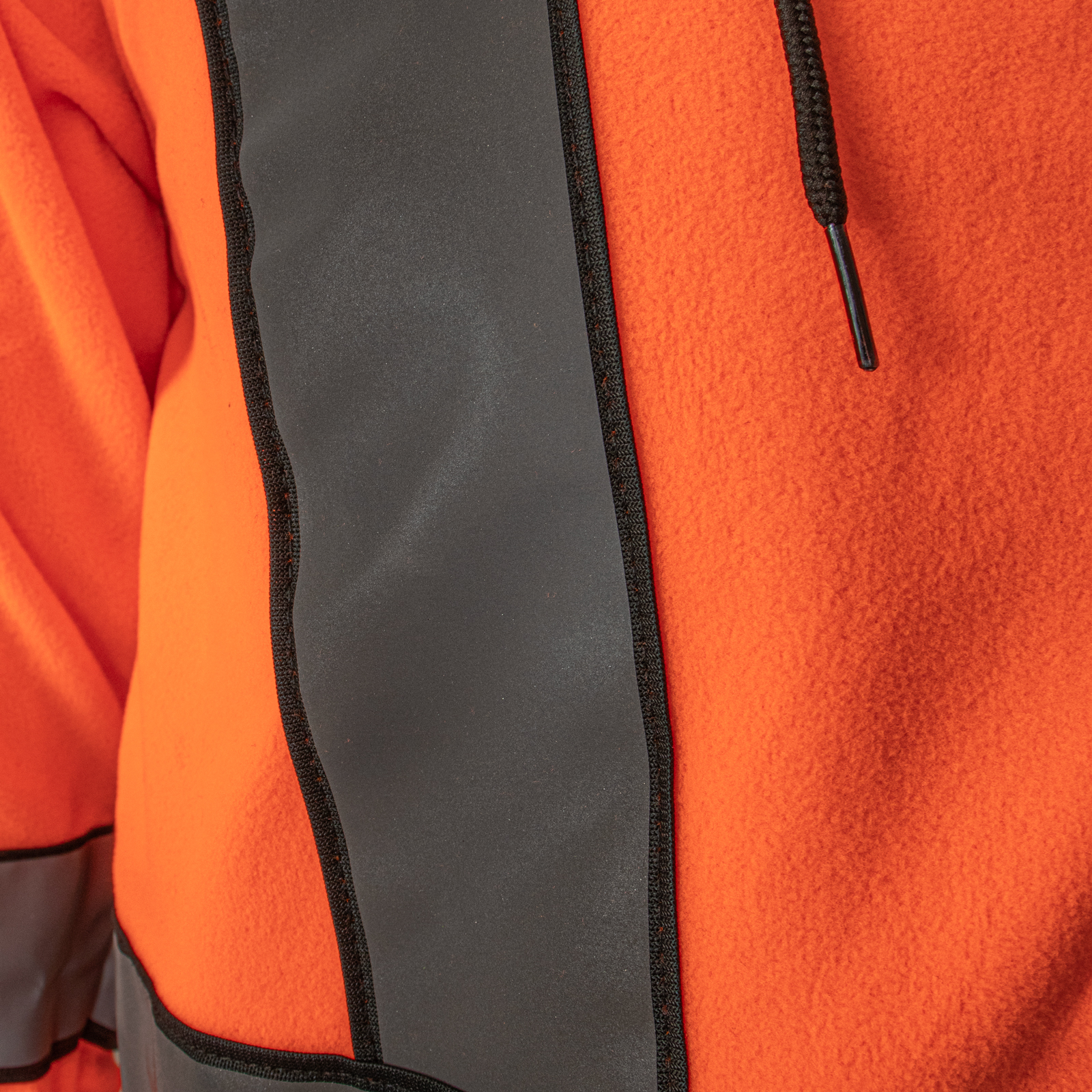 Flísová reflexná mikina s kapucňou na zips LUMINO ORANGE Flísová reflexná mikina s kapucňou na zips LUMINO ORANGE