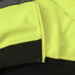 Flísová reflexná mikina s kapucňou na zips LUMINO YELLOW