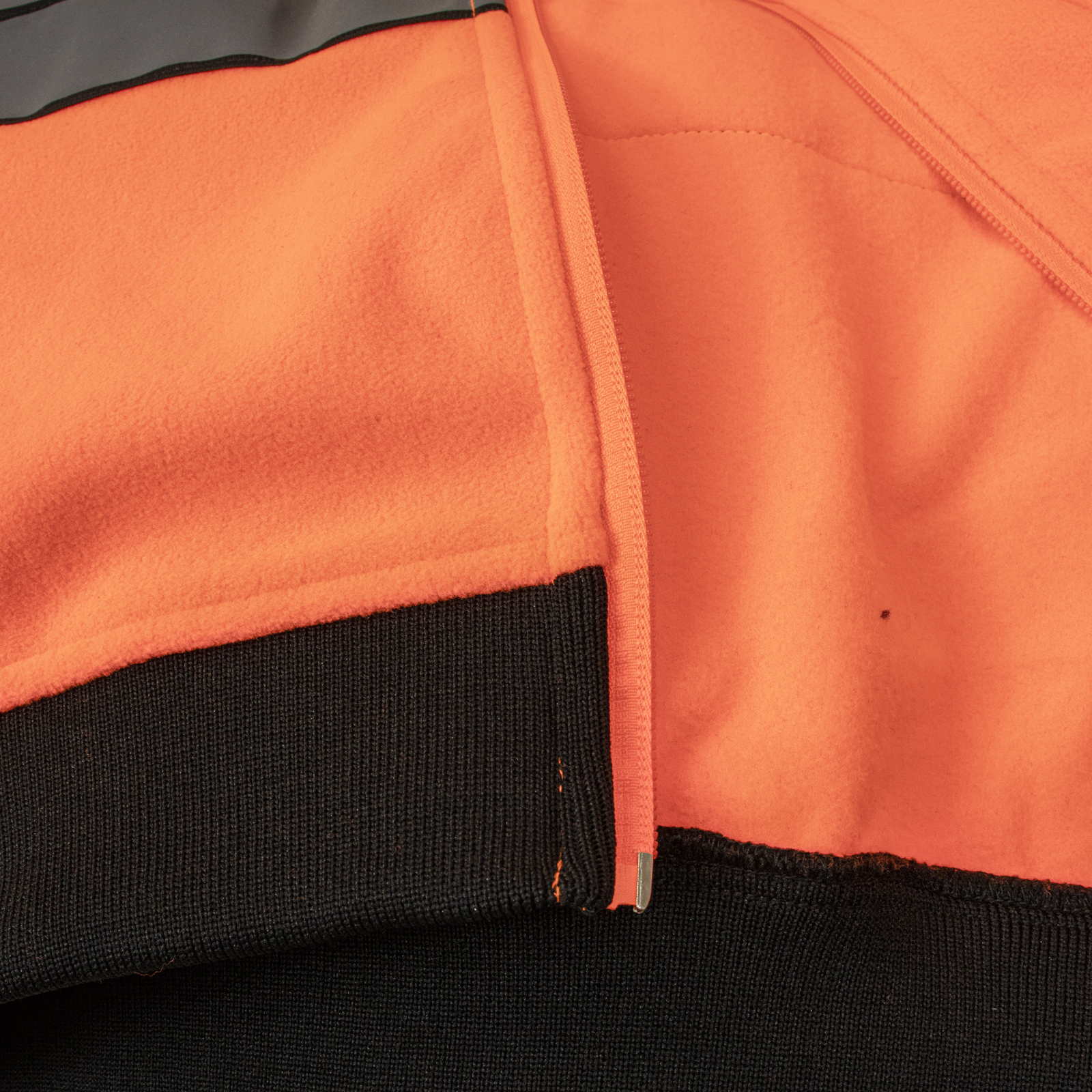 Flísová reflexná mikina s kapucňou na zips LUMINO ORANGE Flísová reflexná mikina s kapucňou na zips LUMINO ORANGE