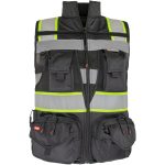 Reflexná vesta s vreckami TYTAN BLACK