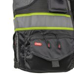 Reflexná vesta s vreckami TYTAN BLACK