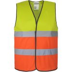 Dvojfarebná reflexná vesta ALEXIS DUAL YELLOW ORANGE