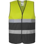 Dvojfarebná reflexná vesta ALEXIS DUAL BLACK