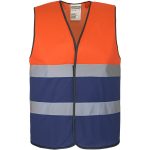Dvojfarebná reflexná vesta ALEXIS DUAL NAVY