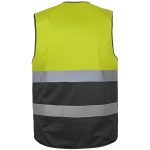 Dvojfarebná reflexná vesta ALEXIS DUAL BLACK