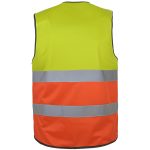 Dvojfarebná reflexná vesta ALEXIS DUAL YELLOW ORANGE