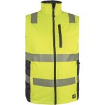 Reflexná zateplená pracovná vesta LASER YELLOW