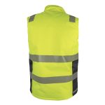 Reflexná zateplená pracovná vesta LASER YELLOW