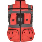 Reflexná vesta s vreckami TYTAN RED