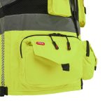 Reflexná vesta s vreckami TYTAN YELLOW