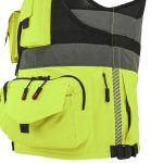 Reflexná vesta s vreckami TYTAN YELLOW