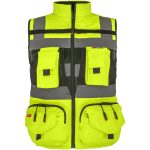 Reflexná vesta s vreckami TYTAN YELLOW