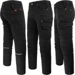 Pracovné rifľové nohavice strečové JEANS STRETCH BLACK