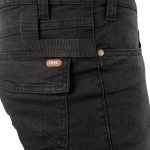 Pracovné rifľové nohavice strečové JEANS STRETCH BLACK