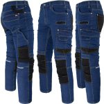 Pracovné rifľové nohavice strečové JEANS STRETCH BLUE