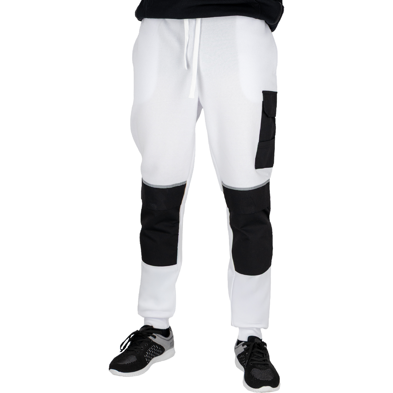 Pracovné tepláky BUZON WHITE Pracovné tepláky BUZON WHITE