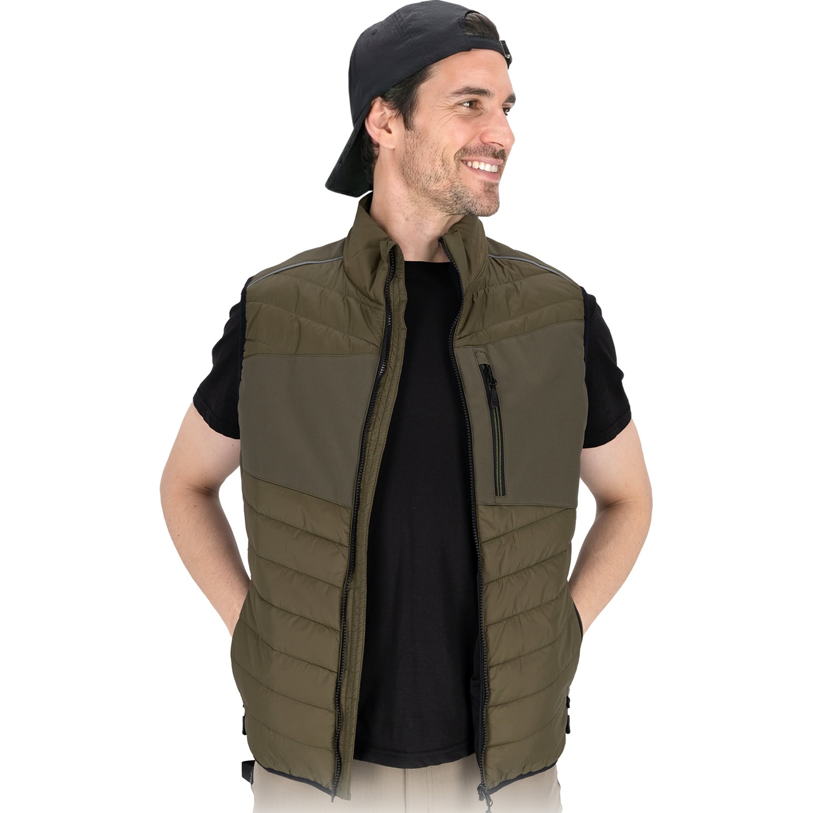 Pracovná prešívaná vesta SHELLTER GREEN Pracovná prešívaná vesta SHELLTER GREEN