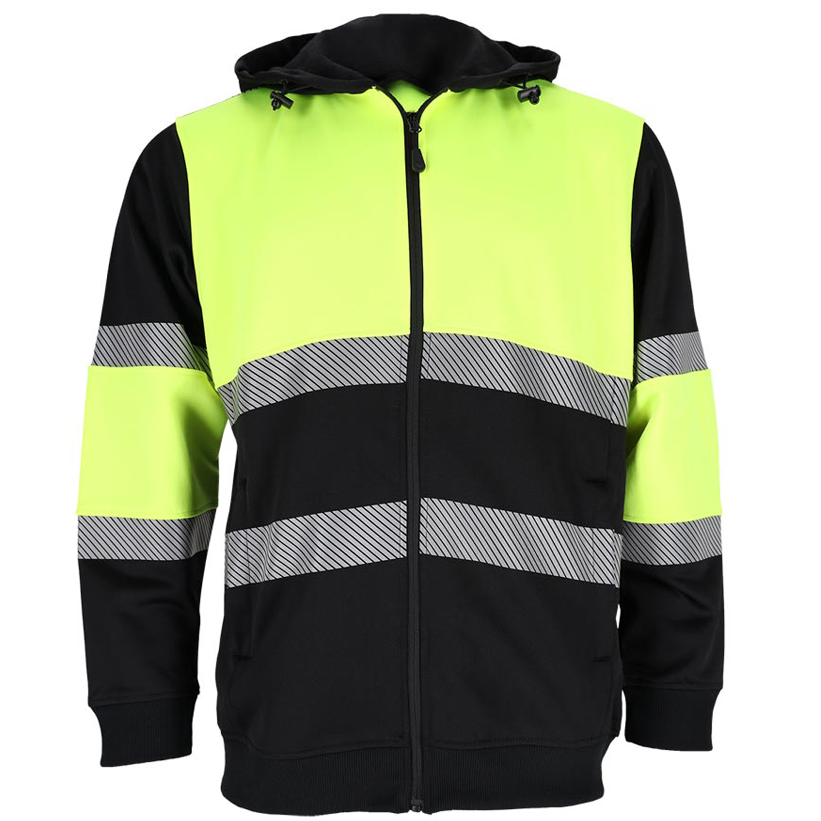 Pracovná reflexná mikina s kapucňou na zips SUNSET Pracovná reflexná mikina s kapucňou na zips SUNSET